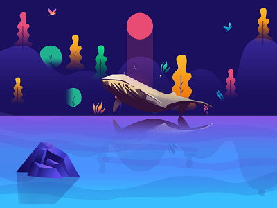 鱼🐟 design illustration vector