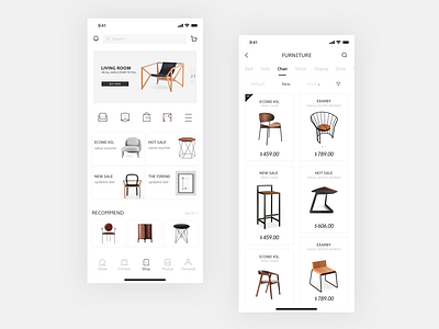 AIHOUSE-Furniture mall page app ui ui ux design ux