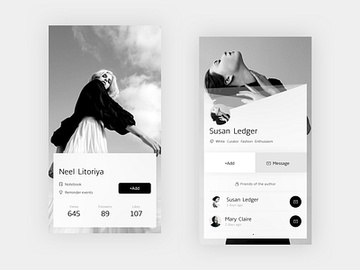 Personal Information Page app ui ui ux design ux