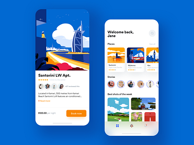 Travel interface app design ui ui ux design