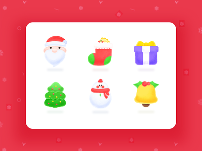 Christmas icons app design icon illustration ui
