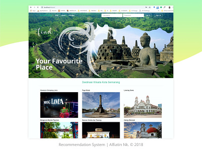 Semarang Trip - My Final Research recommender system travel travel design traveling ui design ux design web application web design web developement web development