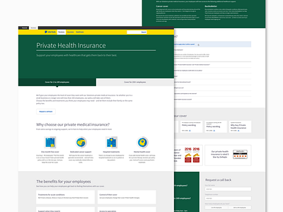 Private Health Insurance UI Design