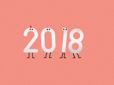 Happy New Year after affects animation character animation happy new year motiondesign