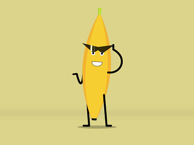Mr Annoying Banana 2d character banana character creation characterdesign illustration