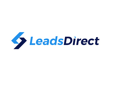 Leads Direct Logo agency blue designer designer logo forsale hendytn logo