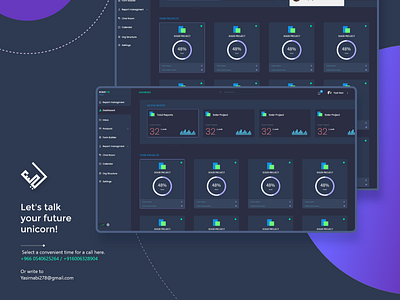 Company management tool  dashboard