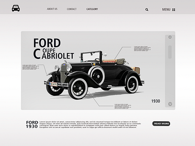 Product Design For 19'ts Cars app design interface ios mobile product ui user ux web