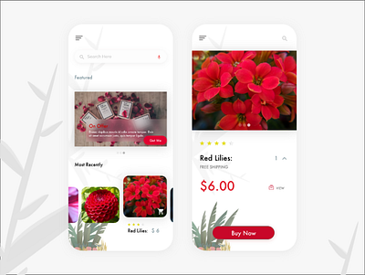 Flower Delivery App app branding delivery app delivery truck flowers app interface mobile mobile design product design typography ui ux