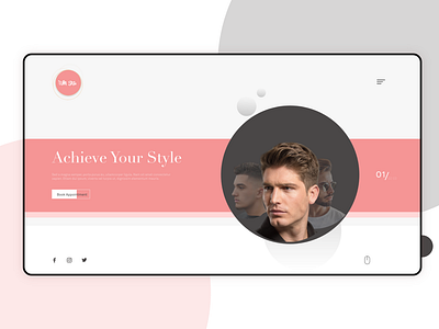 Barber website design