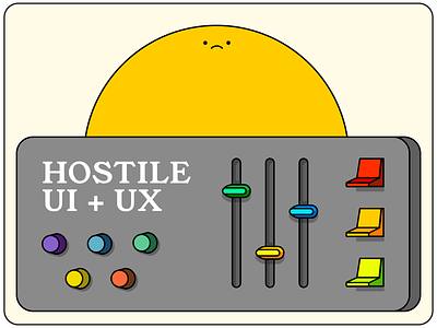 Hostile UI+UX Banner hostile ui illustration jovo ve
