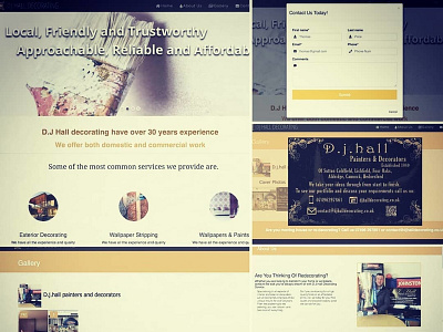 Painting & Decorating Website Design branding design web website