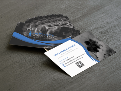 Infinite Vaping Business Card Design