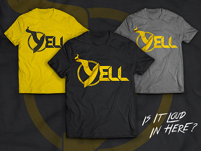 YELL the Band band branding clothing illustrator logo metal mockup poster rock shirt yell