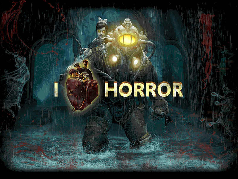 I ❤ Horror animation bioshock blood games heart horror october rain scary video games water xbox