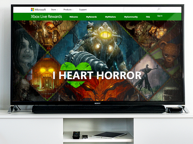 I ❤ Horror XLR bioshock diablo doom horror rewards tv video games web website xbox xbox live xlr