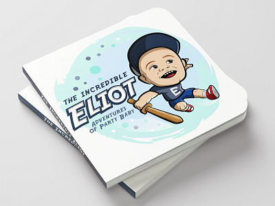 The Incredible Eliot adventure baby book books boy character children hardback illustration illustrator infant mockup sword