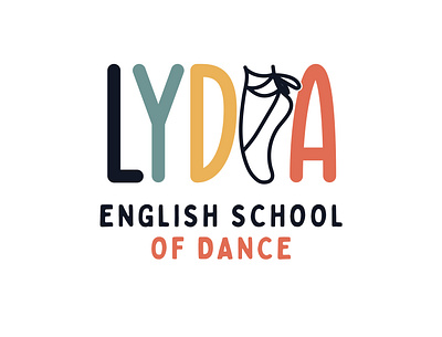 Lydia - English School of Dance branding design graphic graphic design logo logo design