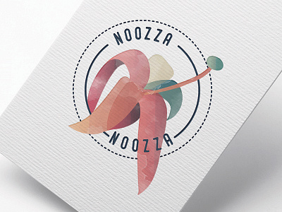 Noozza Dribble cheese design graphic graphic design logo logo design minimal vegan vegan cheese vegan logo