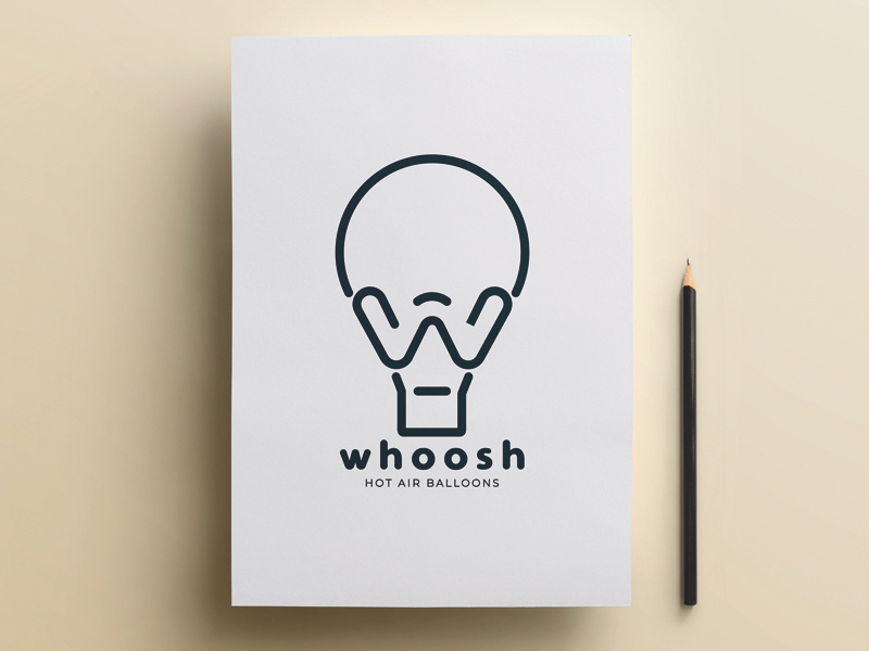 Whoosh Dribble balloons design minimal graphic design graphic logo design logo