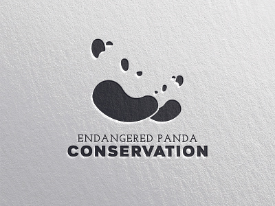 Panda Dribble design graphic graphic design logo logo design minimal panda