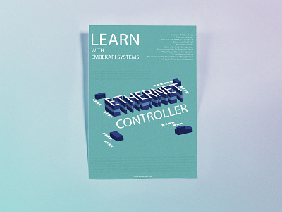 Ethernet controller poster advertising branding computer computer graphics course design illustrator poster social media