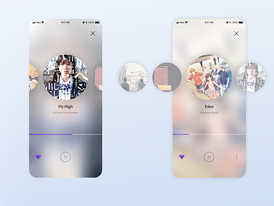 Glassmorphism trend glassmorphism japan mobile music music player musicapp trend ui uiux