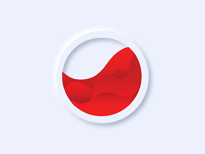 Neumorphism icon icon iconography illustration illustrator liquid neumorphic neumorphism red ui ux