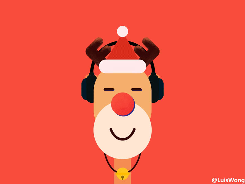 6.Reindeer animate animation animation 2d christmas design gif merrychristmas reindeer santa claus