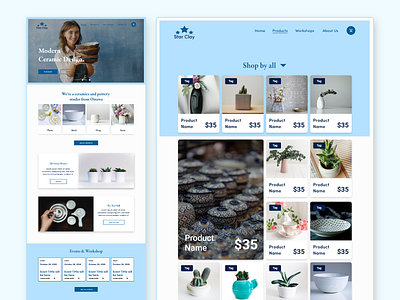 Star Clay Ceramic Studio | UX/UI Design