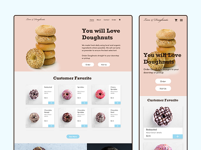 Love & Doughnuts | UX/UI Design