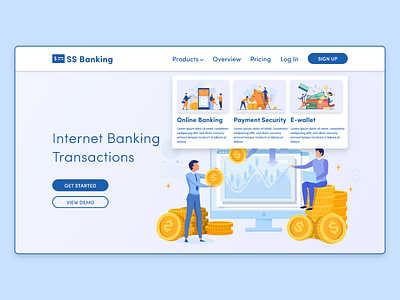 SS Banking | UX/UI Design bank banking landing page ui ui deisgn ux uxdesign uxui web banking web design web page webdesign webpage design website design