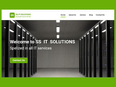 SS IT Solutions landing page uxui web page