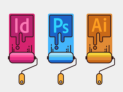 Adobe Illustration adobe adobe illustration adobe illustrator cc color design flat icon illustration logo typography ui ux vector