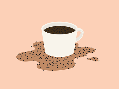 Aeropress coffee fail illustration