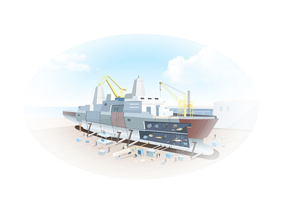 The Ship coloring digitalart illustraion ship