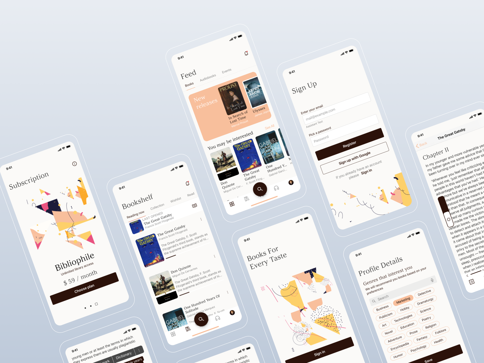 eBook Reader App for iOS by Elizaveta Pudlo on Dribbble