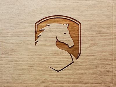 Epeus logo brand ci horse logo logotype mark symbol wood