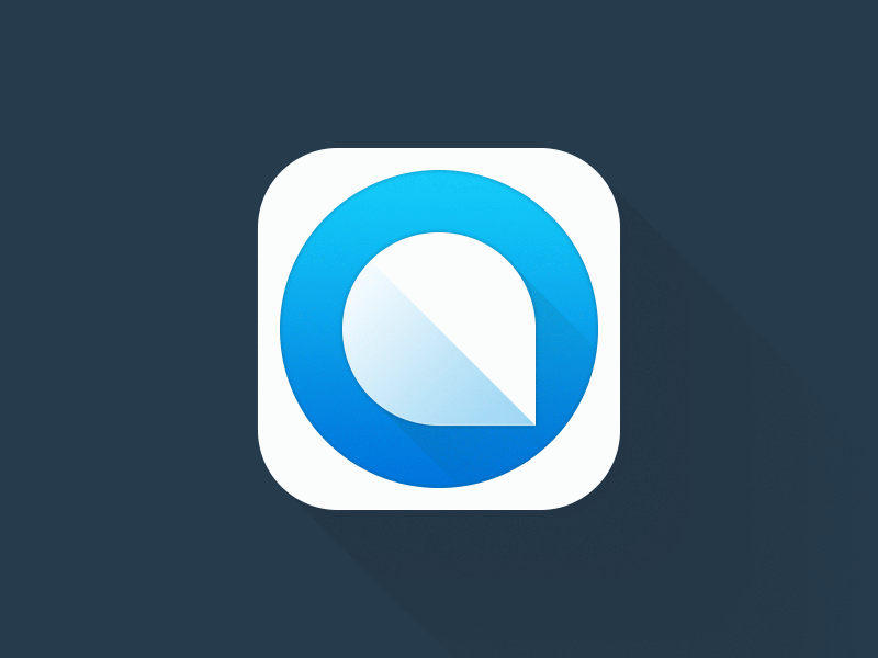 Flipo icon animation app blue education gif gradient icon ios iphone language motion