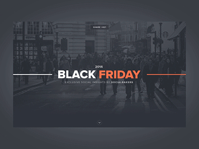 Black Friday - Live infographic ae clean dark design flat infographic responsive simple site ui web website