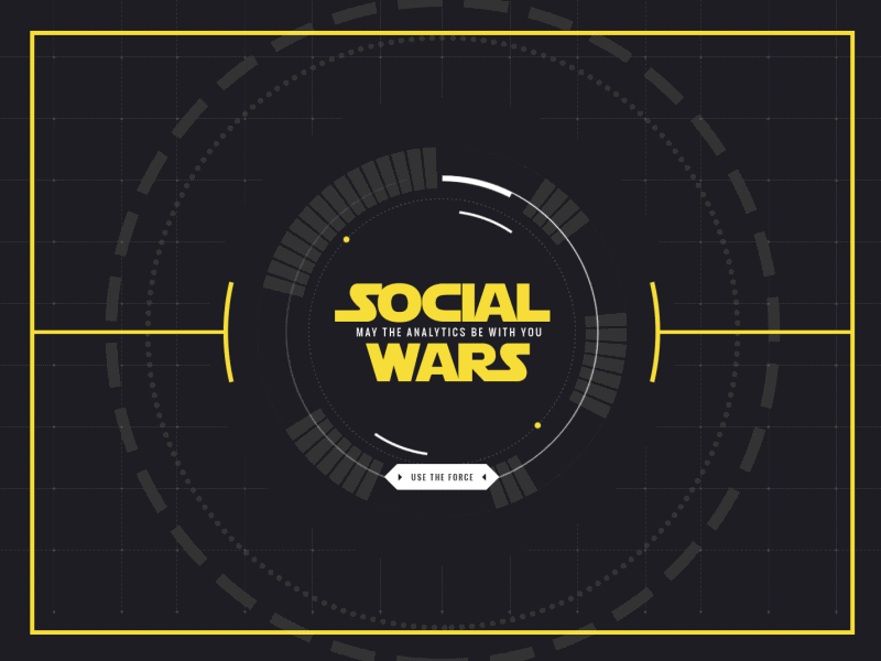 Social Wars - Interactive Infographic clean dark design flat infographic responsive simple site starwars ui web website