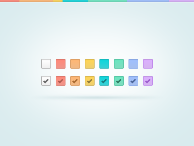 color checkbox dribbble