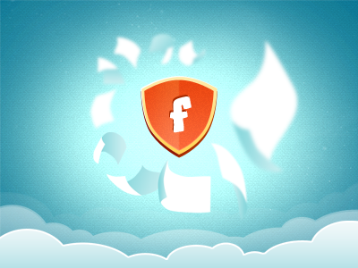 Fakturman.cz - symbol app blue brand clouds heaven logo logotype orange project vector