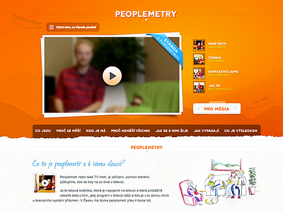 Peoplemetry design microsite orange web webdesign website