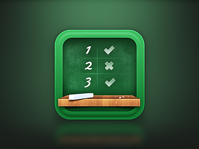 App Icon app board chalk chalkboard icon illustration ios iphone school school board table