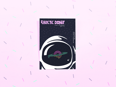 Galactic Donut poster practise