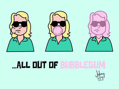 ...All out of bubblegum cartoon characters digital illustration illustration illustrator procreate