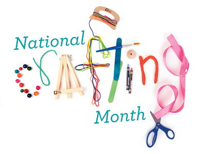 National Crafting Month crafting custom design handlettering kiwicrate lettering photography type typography vinncentiuss