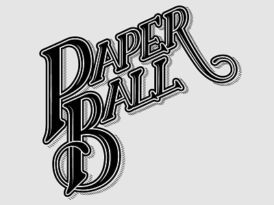 Paper Ball Studios branding custom design graphic design hand lettering lettering logo logo logo design logotype studio type typography