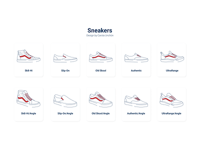 Sneakers design figma icon illustration ui